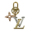 ルイヴィトン キーホルダー（レディース） ルイヴィトン LOUIS VUITTON キーホルダー ポルト クレ・LV ニュー ウェーブ キーリング バックチャーム アクセサリー モノグラム LVイニシャル ゴールド M68449 新品