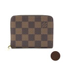 ルイヴィトン ダミエ 財布（レディース） ルイヴィトン コインケース LOUIS VUITTON 財布 小銭入れ ジッピー コインパース ダミエ 市松 エベヌ ブラウン 茶色 N63070