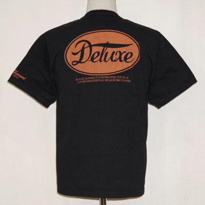 BRG-12B-ブラック-ブランドロゴTシャツ12B-BRG12B-DELUXEWARE-デラックス