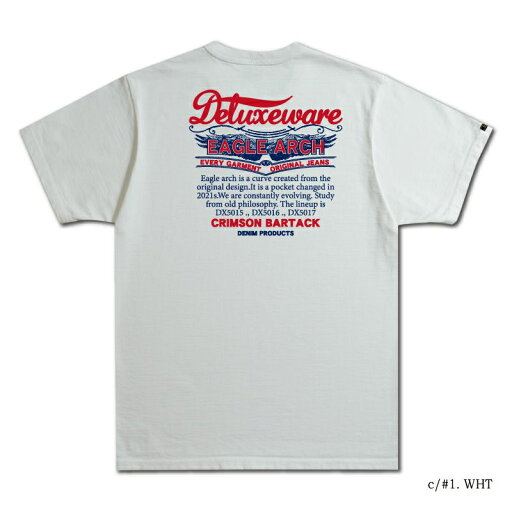 BRGX-22D-WH-ブランドロゴTシャツ22D-BRGX22D-DELUXEWARE-デラックスウエアTシャツ【送料無料】【smtb-tk】【楽ギフ_包装】