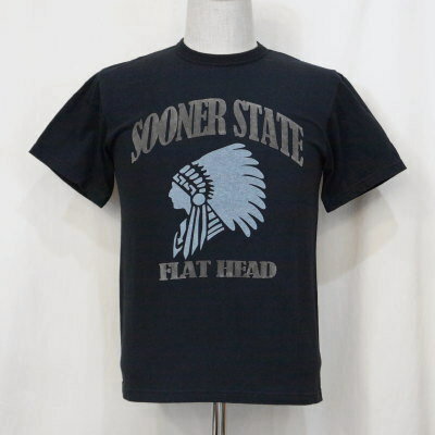 TKT-013-ブラック-SOONER STATE-TKT013-FLATHEAD-フラットヘッドTシャツ-TKT系-半袖Tシャツ【送料無料】【smtb-tk】【楽ギフ_包装】