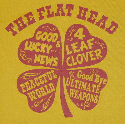 TNS-03W-マスタード-4 LEAF CLOVER-TNS03W-FLATHEAD-フラットヘッドTシャツ-BLACKMINT-ブラックミントTシャツ【送料無料】【smtb-tk】【楽ギフ_包装】