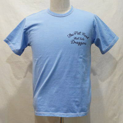 THC-110W-サックスブルー-DRAGGERS-THC110W-FLATHEAD-フラットヘッドTシャツ【送料無料】【smtb-tk】【楽ギフ_包装】