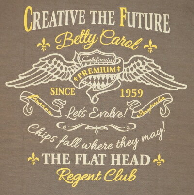 THC-142W-ライトブラウン-BETTY CAROL-THC142W-FLATHEAD-フラットヘッドTシャツ【送料無料】【smtb-tk】【楽ギフ_包装】