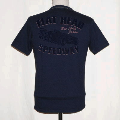 THC-177-ネイビー-SPEEDWAY-THC177-FLATHEAD-フラットヘッドTシャツ-THC系