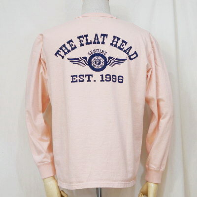 F-THCL-502-LPK-フラットヘッドTHC系ヘンリーネック長袖Tシャツ502-FTHCL502-FLATHEAD-フラットヘッドロングスリーブTシャツ-長袖Tシャツ-ロンT【送料無料】【smtb-tk】【楽ギフ_包装】