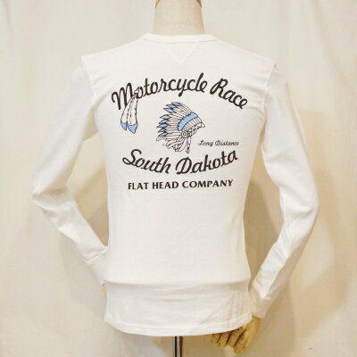 TMR-03W-ホワイト-SOUTH DAKOTA-TMR03W-FLATHEAD-フラットヘッドロンT・フラットヘッド長袖Tシャツ【送料無料】【smtb-tk】【楽ギフ_包装】