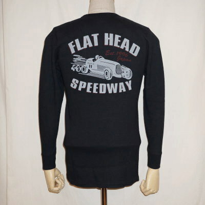 THLD-007-ブラック-SPEEDWAY-THLD007-FLATHEAD-フラットヘッドサーマルTシャツ-ショルダーパッドサーマル-SHOULDER PAD THERMAL