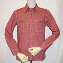 CO-06W-レッド-ピンチェックワークシャツ06長袖-CO06W-FLATHEAD-フラットヘッド ...