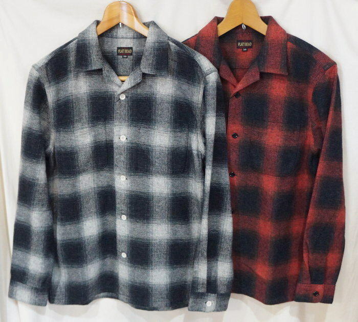 FN-SNR-003L-オンブレーチェックフランネルシャツ003L-FNSNR003L-FLATHEAD-フラットヘッドシャツ-BLOCK CHECK NEL SHIRT-ワークシャツ-チェックシャツ