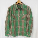 FN-SNR-007L-GRN チェックフランネルシャツ007L FNSNR007L FLATHEAD フラットヘッドシャツ CHECK FLANNELNEL SHIRT