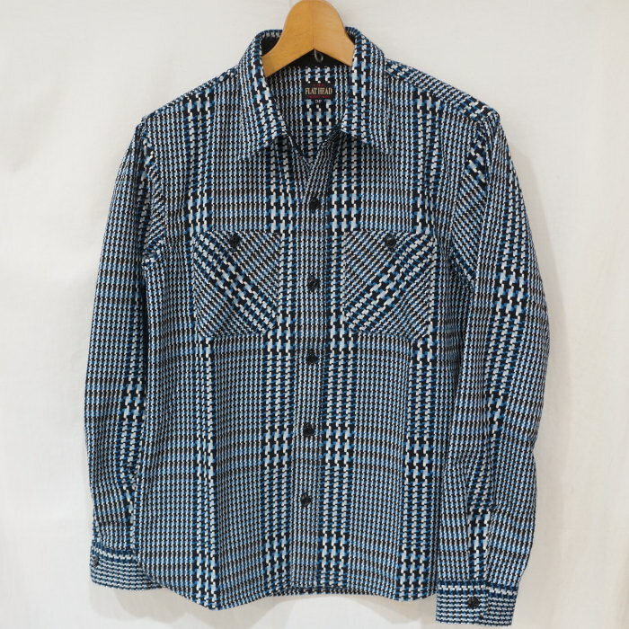 FN-SNR-010L 千鳥格子フランネルシャツ010L FNSNR010L FLATHEAD フラットヘッドシャツ HOUNDS TOOTH FLANNEL SHIRT FN-SNR-010L 千鳥格子フランネルシャツ010L FNSNR010L