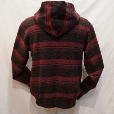 SEZ-01W-ダークワインブラウン-ボーダーウールパーカー01W-SEZ01W-FLATHEAD-フラットヘッドウールパーカー【送料無料】【smtb-tk】【楽ギフ_包装】