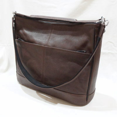 WSB-001-ブラウンブラック-2WAY BAG001-WSB001-FLATHEAD-フラットヘッド-STOCKBURG-ストックバーグショルダーバッグ-ストックバーグハンドバッグ