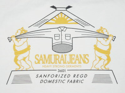 SJST18-109-ホワイト-サムライジーンズ半袖Tシャツ18-109-SJST18109-SAMURAIJEANS-サムライジーンズTシャツ【smtb-tk】【送料無料】【楽ギフ_包装】