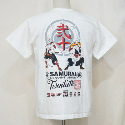 SJST20TH-03-ホワイト-サムライジーンズ半袖Tシャツ20周年03-SJST20TH03-SAMURAIJEANS-サムライジーンズTシャツ-20周年【smtb-tk】【送料無料】【楽ギフ_包装】