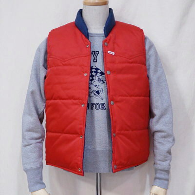 SCVT17-RV-ネイビーレッド-リバーシブルナイロン中綿ベスト17-SCVT17RV-SAMURAIJEANS-サムライジーンズベスト-サムライ倶楽部ベスト【送料無料】【smtb-tk】【楽ギフ_包装】