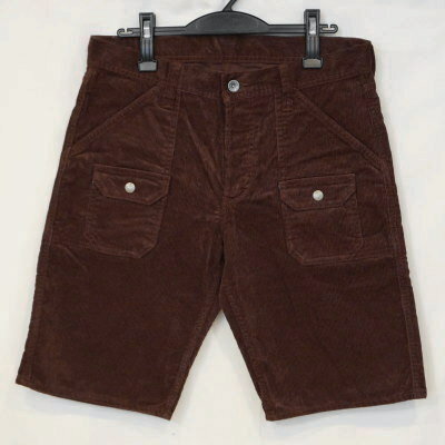 SJBP16-SP02-ブラウン-コーデュロイブッシュパンツショーツ16-SP02-SJBP16SP02-SAMURAIJEANS-ショートパンツ-ハーフパンツ【送料無料】【smtb-tk】【楽ギフ_包装】