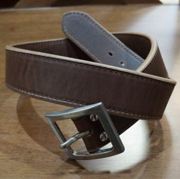 A101HS-18-BR-極厚USオイルドレザーステッチベルト18-A101HS18-SAMURAIJEANS-サムライジーンズベルト【送料無料】【smtb-tk】【楽ギフ_包装】