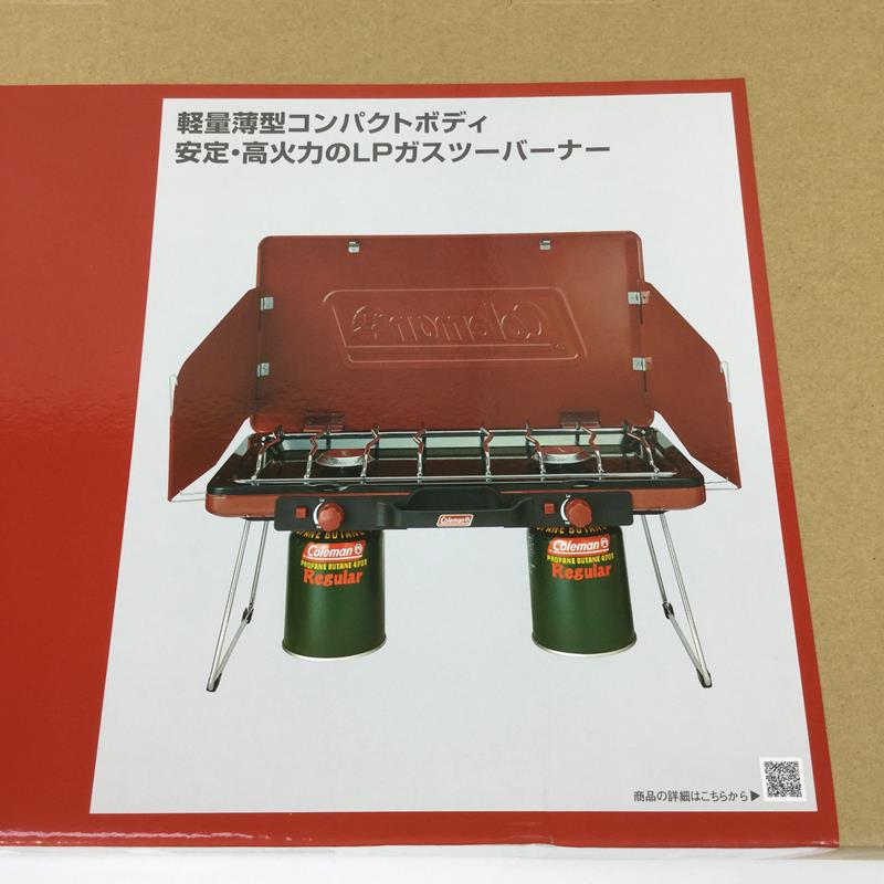 【未使用】 コールマン パワーハウス LP ツーバーナー ストーブ II レッド ガスコンロ COLEMAN 2000021950 レッド系