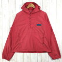 【中古】 【MEN 039 s M】 パタゴニア 1980s バギーズ プルオーバー Baggies Pullover デカタグ アノラック フーディ パーカー ジャケット 生産終了モデル ビンテージ 入手困難 PATAGONIA レッド系