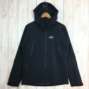 【Men's S ブラック系】 Millet ( ミレー ) Kアブソルート シールド ジャケット K Absolute Shield Jacket 防水ソフトシェル フーディ Element Shield MIV9017 International Men's(4)
