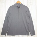 【Men's L チャコール系】 Ridge Mountain Gear ( リッジマウンテンギア ) メリノウール ハーフジップスタンドカラー Merino ...
