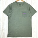 【Men's M グリーン系】 Patagonia ( パタゴニア ) ボードショーツ ラベル コットンポリ ポケット Tシャツ Board Short Lab...