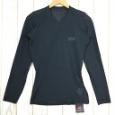 【Men's S チャコール系】 Helly Hansen ( ヘリーハンセン ) インナーボーダー Vネック ロングスリーブ Tシャツ ベースレイヤー HY9...