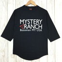【Men's S ブラック系】 Mystery Ranch ( ミステリーランチ ) ベースボールティー Baseball Tee Tシャツ 7部袖 ラグラン ...