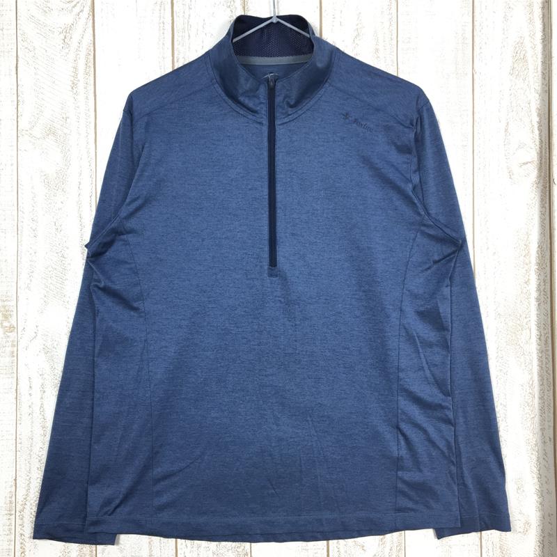 【Men's M ネイビー系】 Foxfire ( フォックスファイヤー ) スコーロン ファインタッチ ハーフジップ Sc Fine Touch Half Zip ロングスリーブ シャツ 5215015 Asian Men's 化繊 ロングスリーブシャツ インナ
