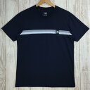 【Men's M ネイビー系】 The North Face ( ザ・ノースフェイス ) ショートスリーブ ボックスロゴ ライン ティー S/S Box Log...