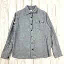 【Women's M グレー系】 The North Face ( ザ・ノースフェイス ) ロングスリーブ ウール シャツ L/S Wool Shirt NRW...