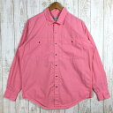 【Men's S ピンク系】 Patagonia ( パタゴニア ) ロングスリーブ スナップ シャツ Long Sleeve Snap Shirt グァバ 白...