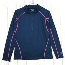 【Women's M ネイビー系】 Mountain Hardwear ( マウンテンハードウェア ) クイックドライ ロングスリーブ ジップネック シャツ O...
