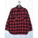 【Men's 16 レッド系】 フロストプルーフ Frostproof 40S ウールシャツ ビンテージ Men's RB レッド×ブラック ウール ロングスリ...