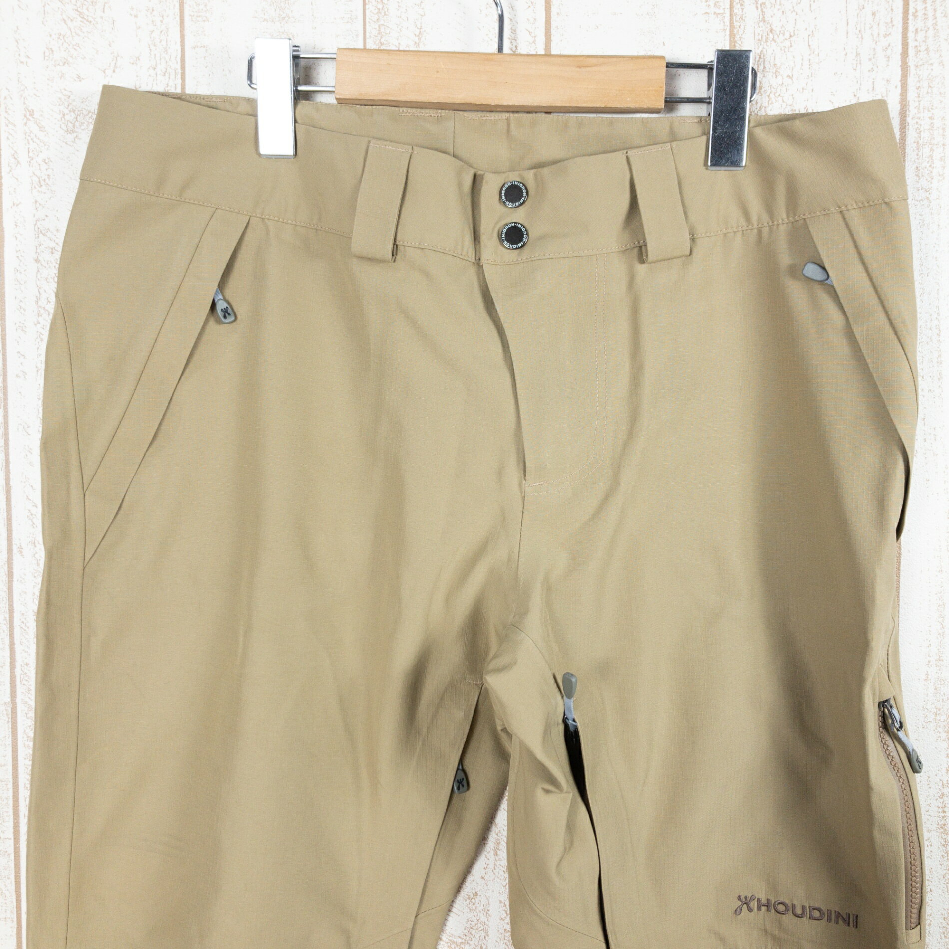 乐天商城 - 【Men's M ベージュ系】 Houdini ( フーディニ ) コーナー パンツ Corner Pants ポリエステル Men's 防水透湿機能 ハードシェル ロングパンツ ボトムス ウェア