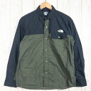 【Unisex S グリーン系】 The North Face ( ザ・ノースフェイス ) ロングスリーブ ヌプシ シャツ L/S Nuptse Shirt N...