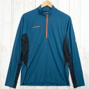 【Men's M ネイビー系】 Mammut ( マムート ) パフォーマンス ウール ジップ ロングスリーブ Performance Wool Zip Lon...