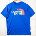 【Men's M ブルー系】 The North Face ( ザ・ノースフェイス ) カラフル ロゴ ティー Colorful Logo Tee Tシャツ プ...