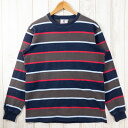【Men's L ネイビー系】 Barbarian ( バーバリアン ) ラグビーシャツ ラガーシャツ クルーネック カナダ製 コットン ウェア トップス イン...