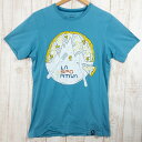 【Men's XS ブルー系】 La Sportiva ( ラ・スポルティバ ) ピザ ティーシャツ Pizza T-Shirt オーガニックコットン N79 ...