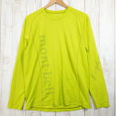 【Men's L イエロー系】 Montbell ( モンベル ) クールプリント ロングスリーブ ティー ポリエステル 1114233 Asian Men's...