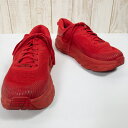 【Men's 27.5cm レッド系】 Hoka Oneone ( ホカ オネオネ ) ボンダイ 7 Bondi 7 フットウェア ロードランニングシューズ z...