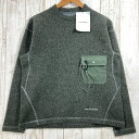 【Women's M グリーン系】 And Wander ( アンドワンダー ) リ ウール ジェーキュー クルー ネック Re Wool JQ Crew Neck ウール 574-3284061 Asian Women's フリース アウター ジャケット トップス