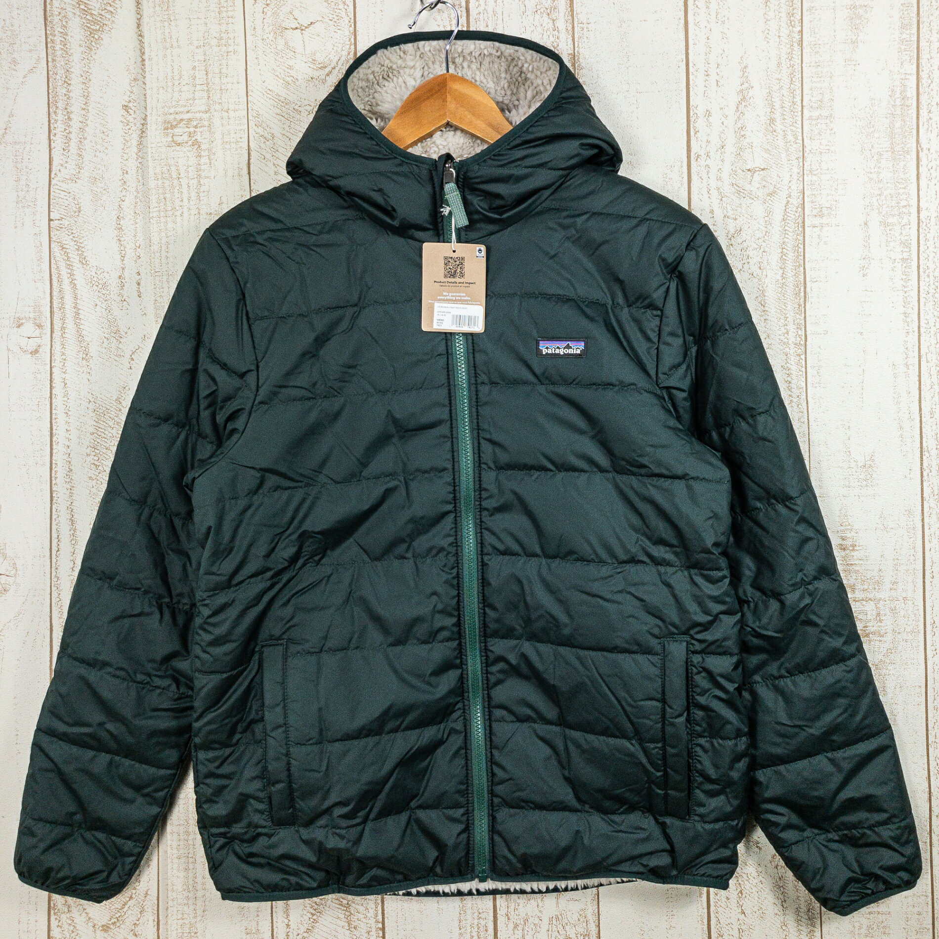 【Boy's XXL グリーン系】 2023 Patagonia ( パタゴニア ) リバーシブル レディ フレディ フーディ Reversible Ready Freddy Hoody NORG ポリエステル ウェア トップス アウター ジャケット フリース z000