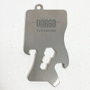 【OneSize グレー系】 Vargo ( ヴァーゴ ) チタニウム キーチェーンツール 1.2 Titanium Keychain Tool 1.2 チタン...