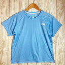 【Women's S ブルー系】 The North Face ( ザ・ノースフェイス ) ショート スリーブ ハイブリッド ベント クルー Short Sle...