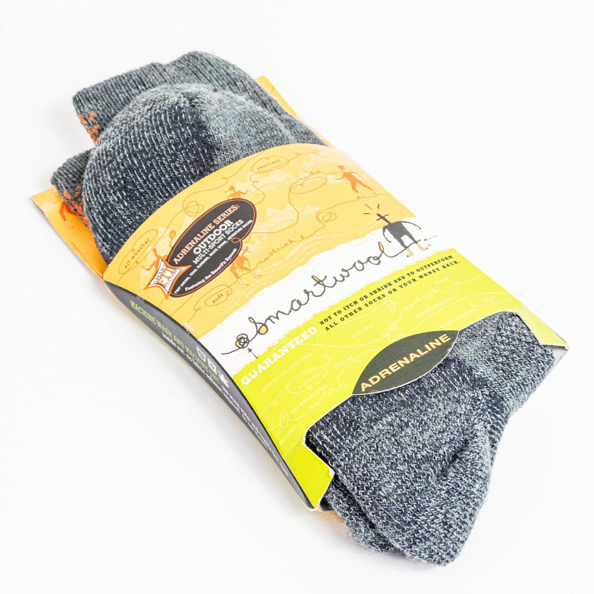 乐天商城 - 【Unisex L グレー系】 Smartwool ( スマートウール ) アドレナリン ミディアムクルー シーフォーム メリノウール ウェア ウェア小物 ソックス 靴下 z00052382 シーフォーム ソックス 靴下 ウェア小物 ウェア