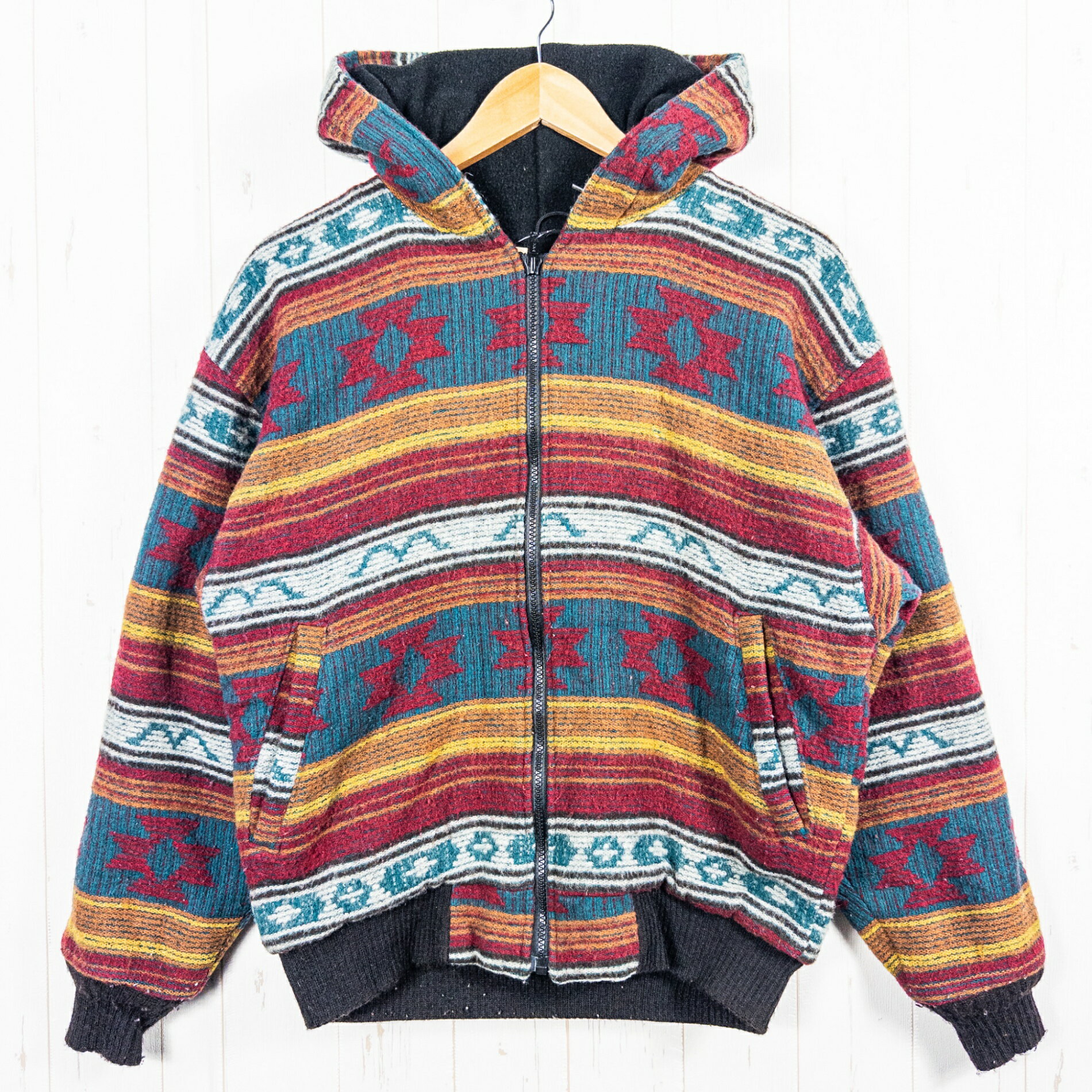 樂天商城 - 【Men's M レッド系】 1980s Woolrich ( ウールリッチ ) フリースラインド オルテガ ウール フーディ ビンテージ オリジナル 入手困難 ウール ウェア トップス アウター ジャケット ウール z00052626 ウール アウター ジャケ